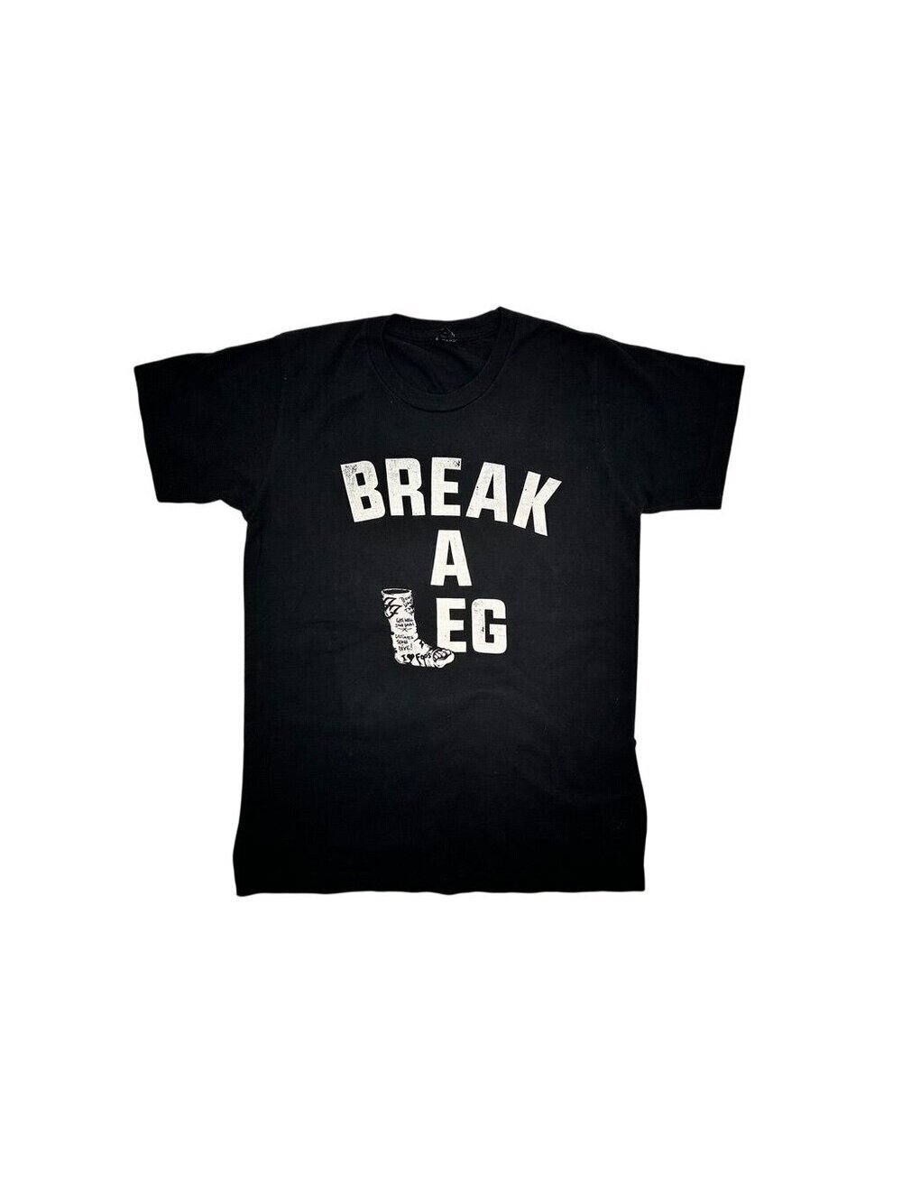 Foo Fighters Broken Leg Tour 2015 Black T-Shirt Small Pre-Shrunk Cotton